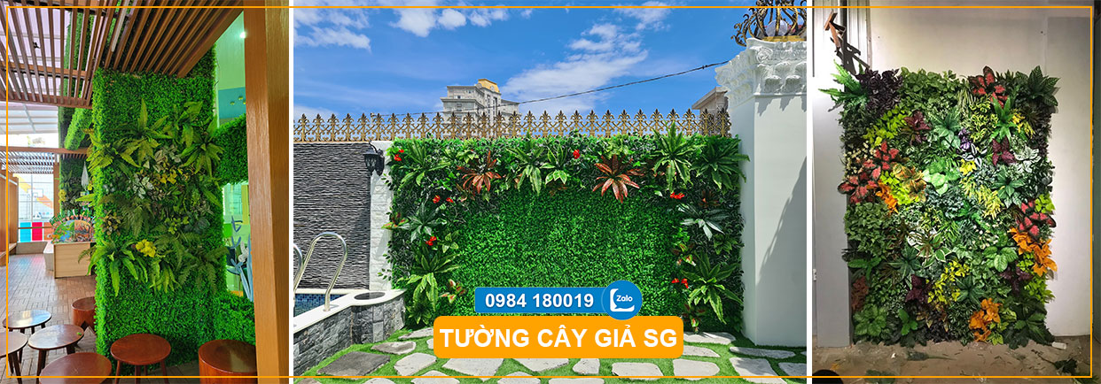 Tường cây giả SG